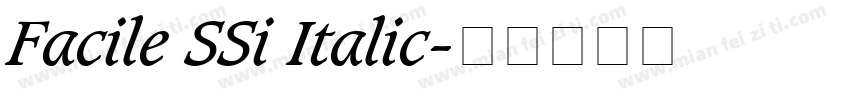 Facile SSi Italic字体转换
